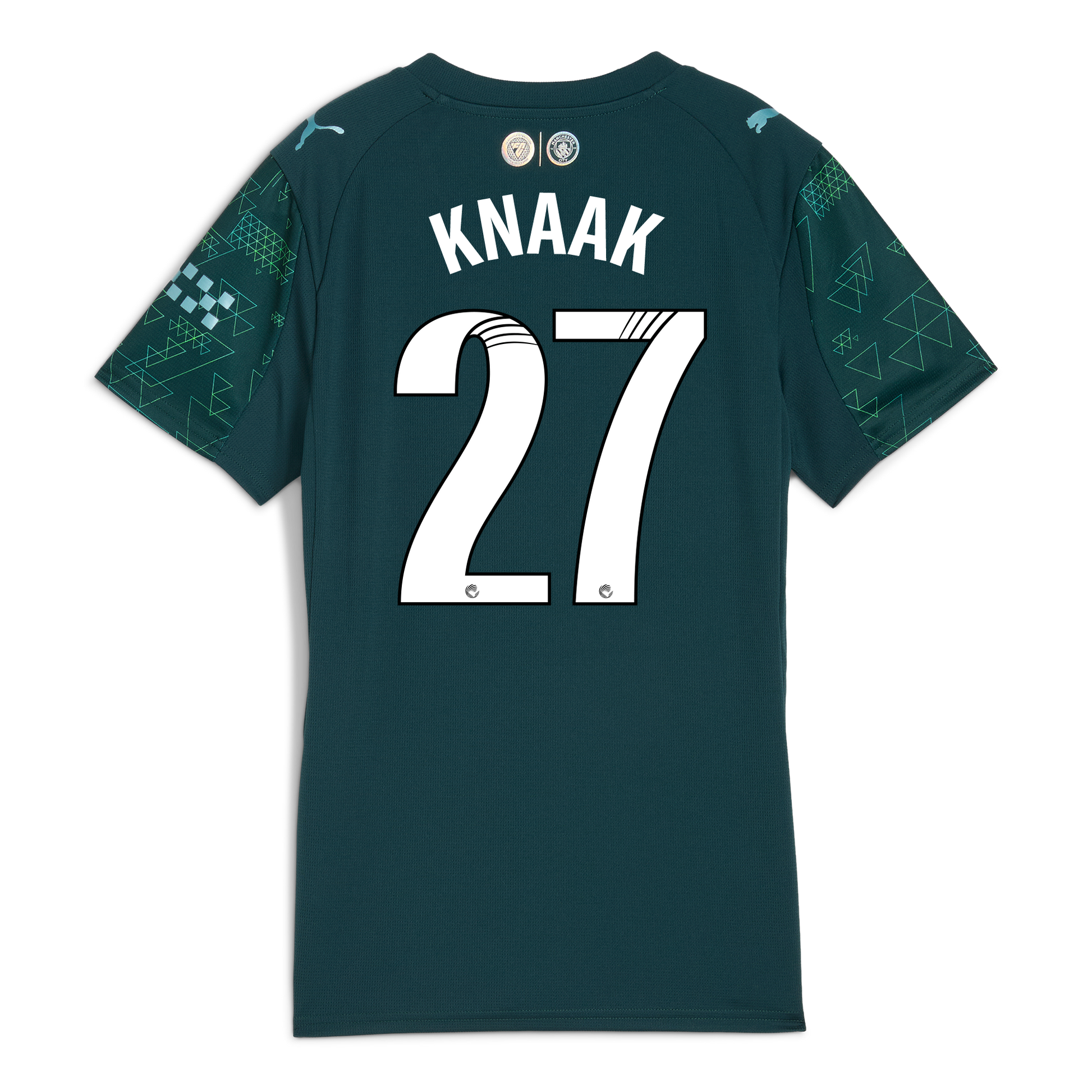 Women's Manchester City EA SPORTS FC Jersey 2025/26 With KNAAK 27 Printing