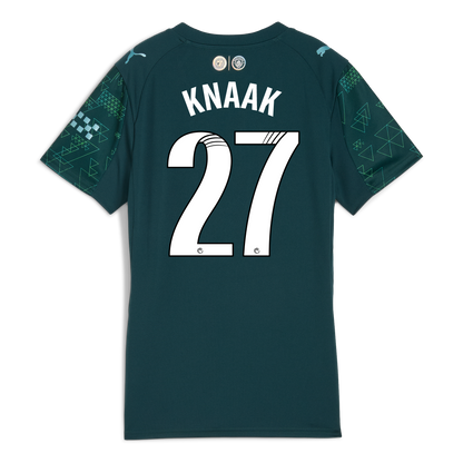 Women's Manchester City EA SPORTS FC Jersey 2025/26 With KNAAK 27 Printing