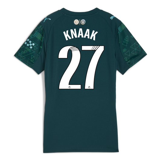 Women's Manchester City EA SPORTS FC Jersey 2025/26 With KNAAK 27 Printing
