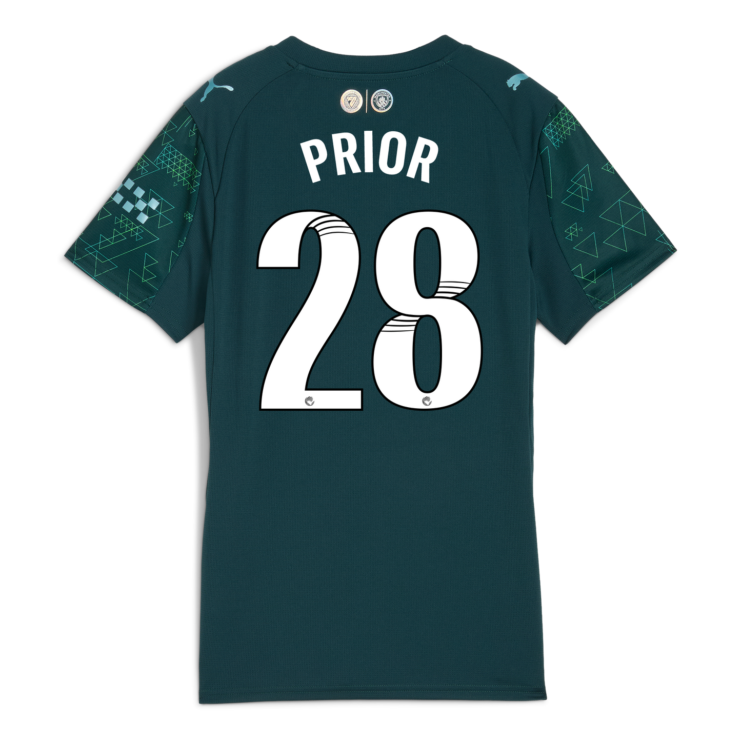 Women's Manchester City EA SPORTS FC Jersey 2025/26 With PRIOR 28 Printing
