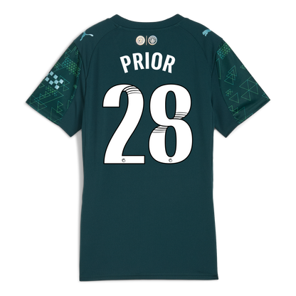 Women's Manchester City EA SPORTS FC Jersey 2025/26 With PRIOR 28 Printing
