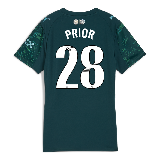 Women's Manchester City EA SPORTS FC Jersey 2025/26 With PRIOR 28 Printing