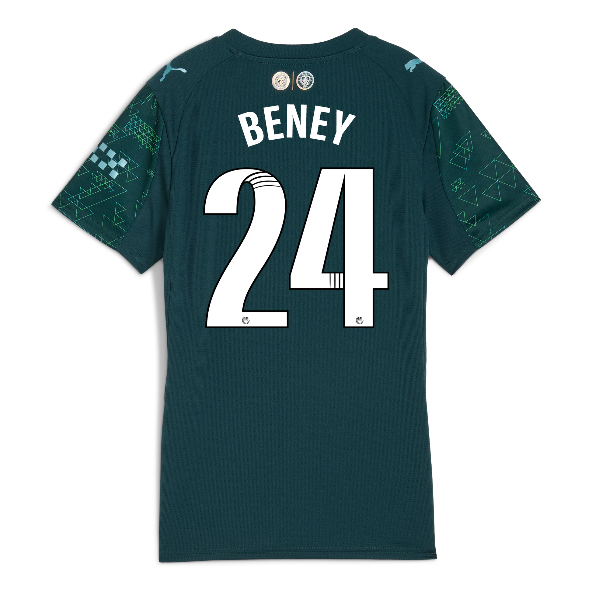 Women's Manchester City EA SPORTS FC Jersey 2025/26 With BENEY 24 Printing
