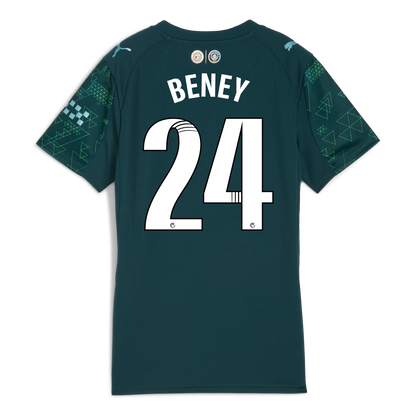 Women's Manchester City EA SPORTS FC Jersey 2025/26 With BENEY 24 Printing
