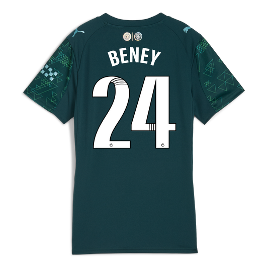 Women's Manchester City EA SPORTS FC Jersey 2025/26 With BENEY 24 Printing