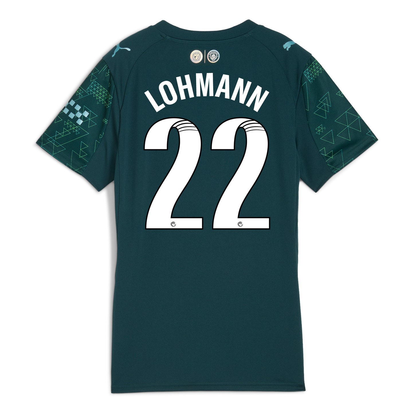 Women's Manchester City EA SPORTS FC Jersey 2025/26 With LOHMANN 22 Printing