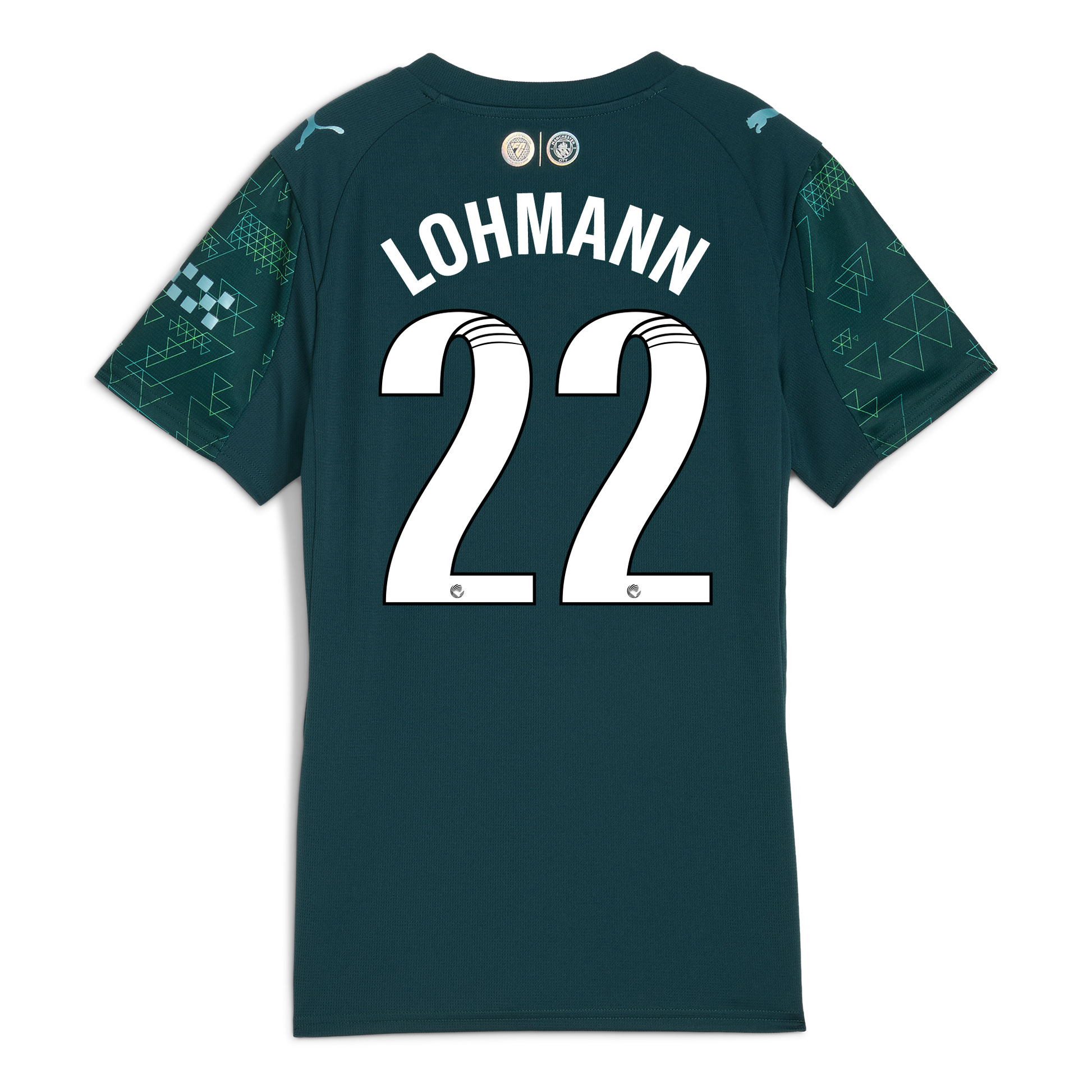 Women's Manchester City EA SPORTS FC Jersey 2025/26 With LOHMANN 22 Printing