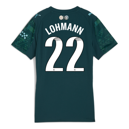 Women's Manchester City EA SPORTS FC Jersey 2025/26 With LOHMANN 22 Printing