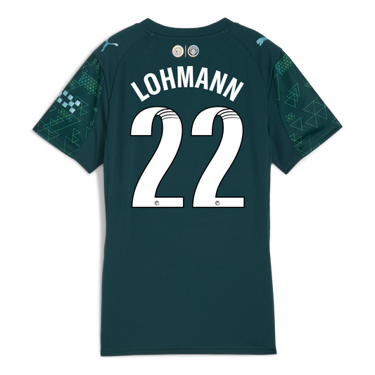 Women's Manchester City EA SPORTS FC Jersey 2025/26 With LOHMANN 22 Printing