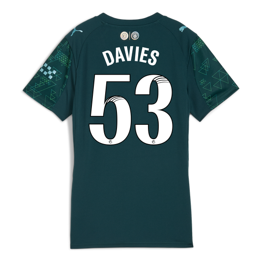 Women's Manchester City EA SPORTS FC Jersey 2025/26 With DAVIES 53 Printing