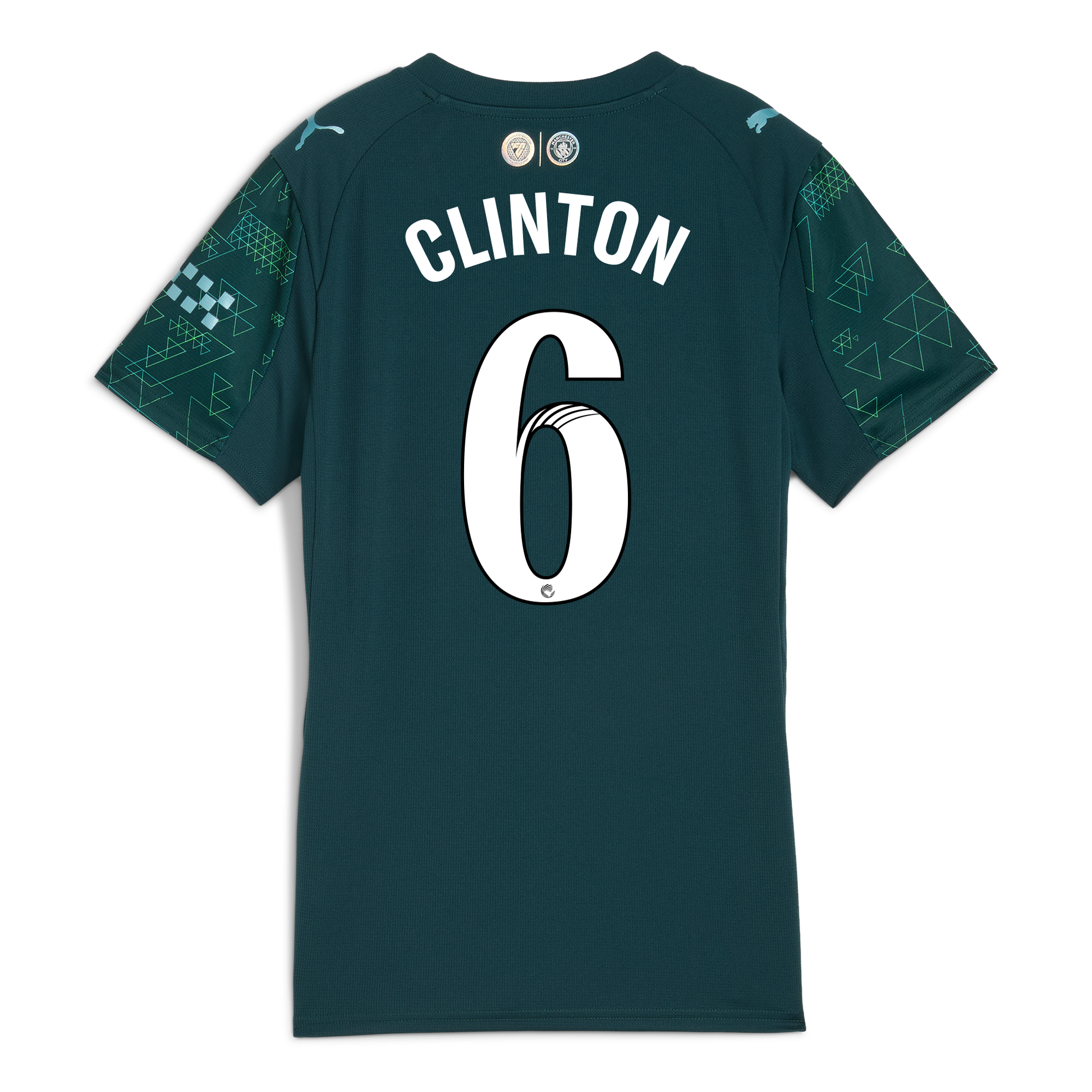 Women's Manchester City EA SPORTS FC Jersey 2025/26 With CLINTON 6 Printing