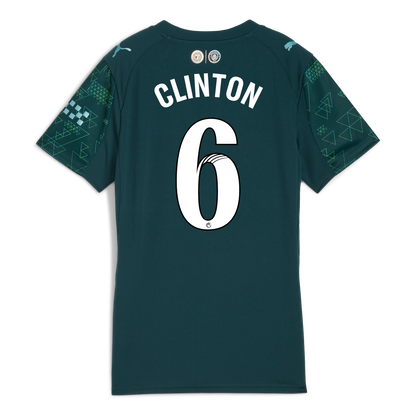 Women's Manchester City EA SPORTS FC Jersey 2025/26 With CLINTON 6 Printing