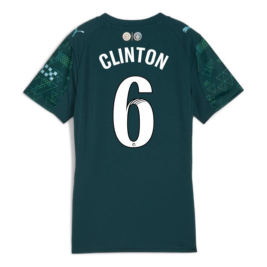 Women's Manchester City EA SPORTS FC Jersey 2025/26 With CLINTON 6 Printing