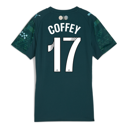 Women's Manchester City EA SPORTS FC Jersey 2025/26 With COFFEY 17 Printing