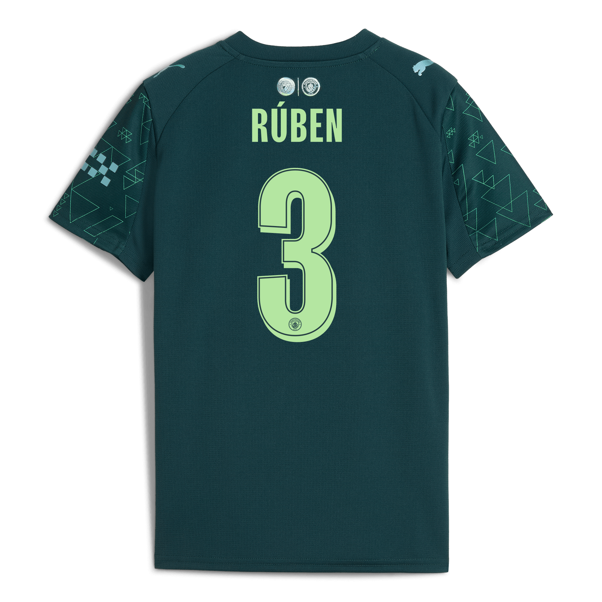 Kids' Manchester City EA SPORTS FC Jersey 2025/26 With RÚBEN 3 Printing