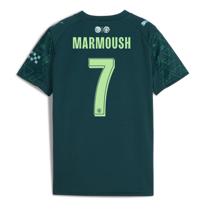 Kids' Manchester City EA SPORTS FC Jersey 2025/26 With MARMOUSH 7 Printing