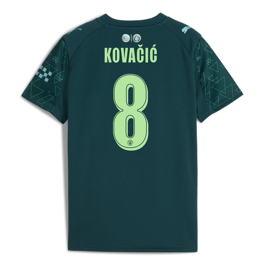Kids' Manchester City EA SPORTS FC Jersey 2025/26 With KOVAČIĆ 8 Printing