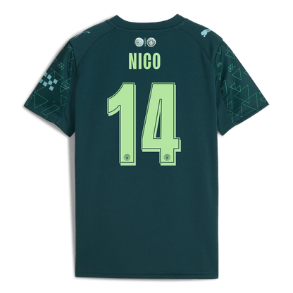 Kids' Manchester City EA SPORTS FC Jersey 2025/26 With NICO 14 Printing