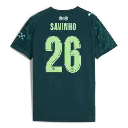 Kids' Manchester City EA SPORTS FC Jersey 2025/26 With SAVINHO 26 Printing