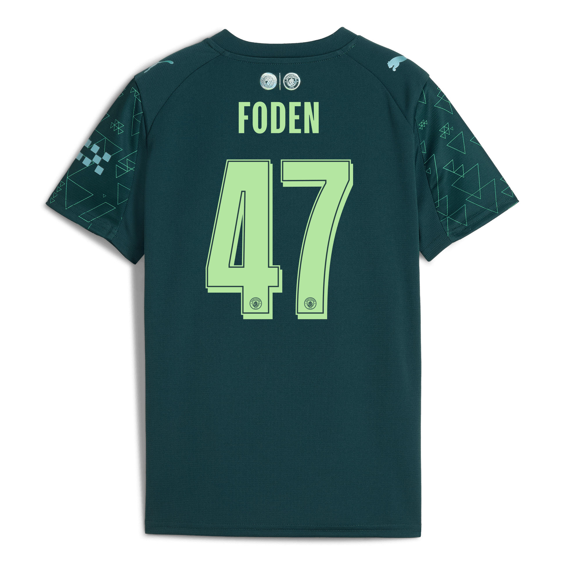 Kids' Manchester City EA SPORTS FC Jersey 2025/26 With FODEN 47 Printing