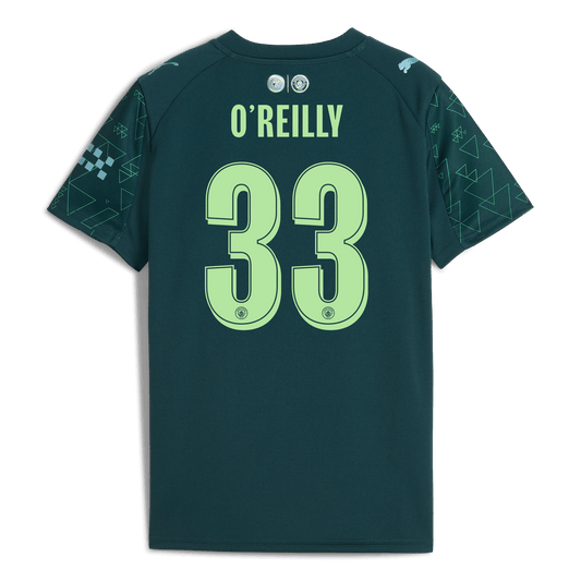 Kids' Manchester City EA SPORTS FC Jersey 2025/26 With O'REILLY 33 Printing