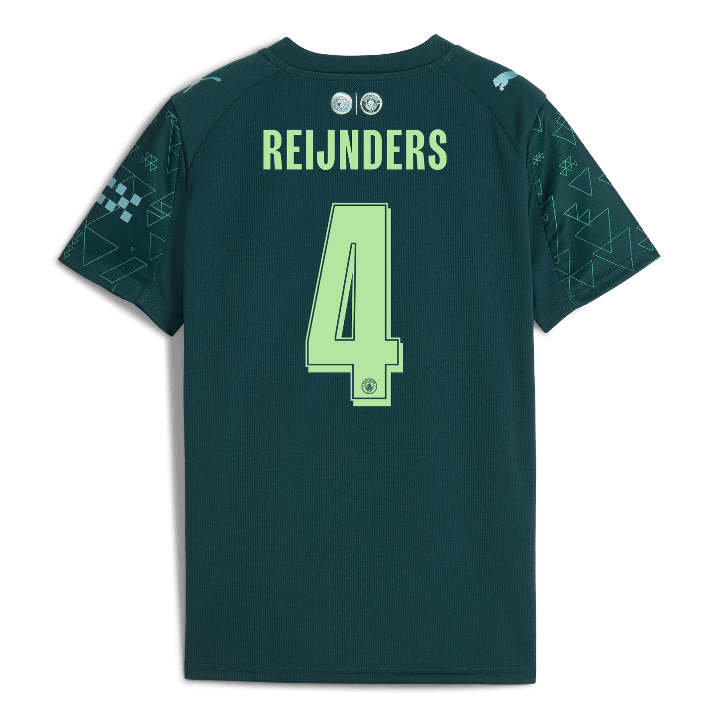 Kids' Manchester City EA SPORTS FC Jersey 2025/26 With REIJNDERS 4 Printing