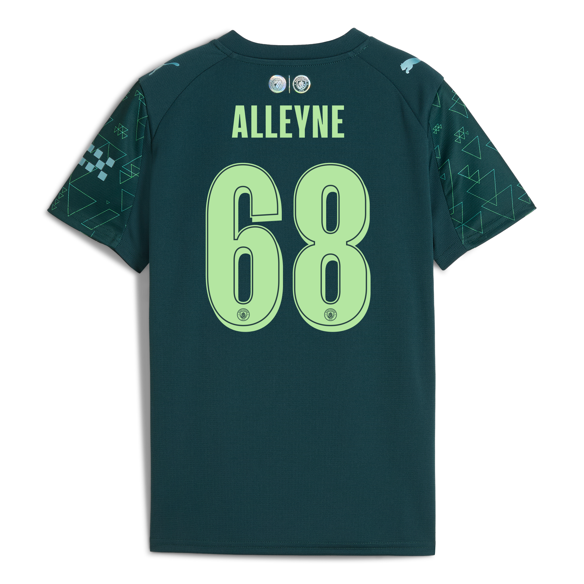 Kids' Manchester City EA SPORTS FC Jersey 2025/26 With ALLEYNE 68 Printing