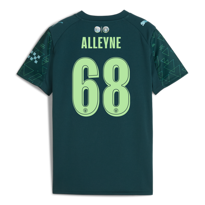 Kids' Manchester City EA SPORTS FC Jersey 2025/26 With ALLEYNE 68 Printing