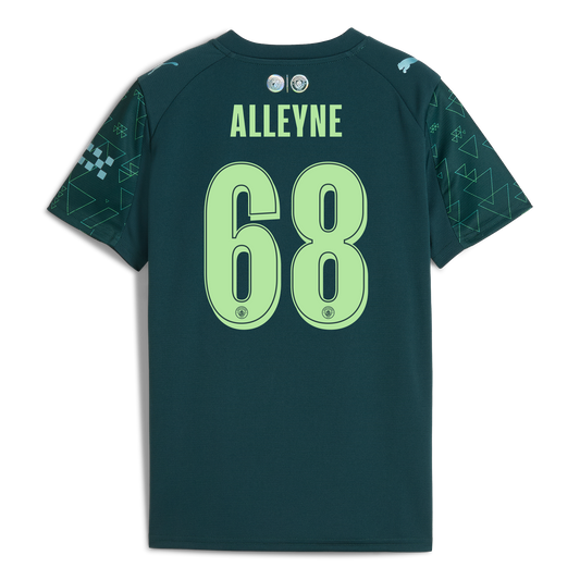 Kids' Manchester City EA SPORTS FC Jersey 2025/26 With ALLEYNE 68 Printing