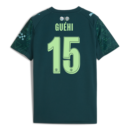 Kids' Manchester City EA SPORTS FC Jersey 2025/26 With GUÉHI 15 Printing