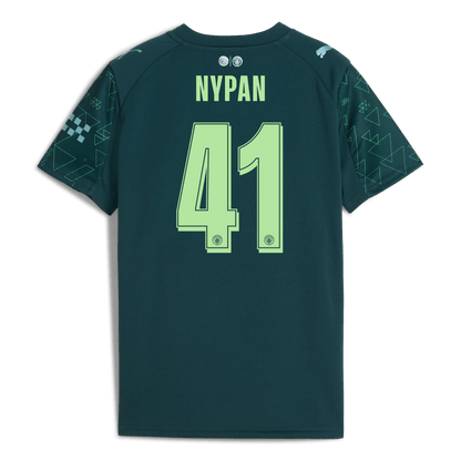 Kids' Manchester City EA SPORTS FC Jersey 2025/26 With NYPAN 41 Printing