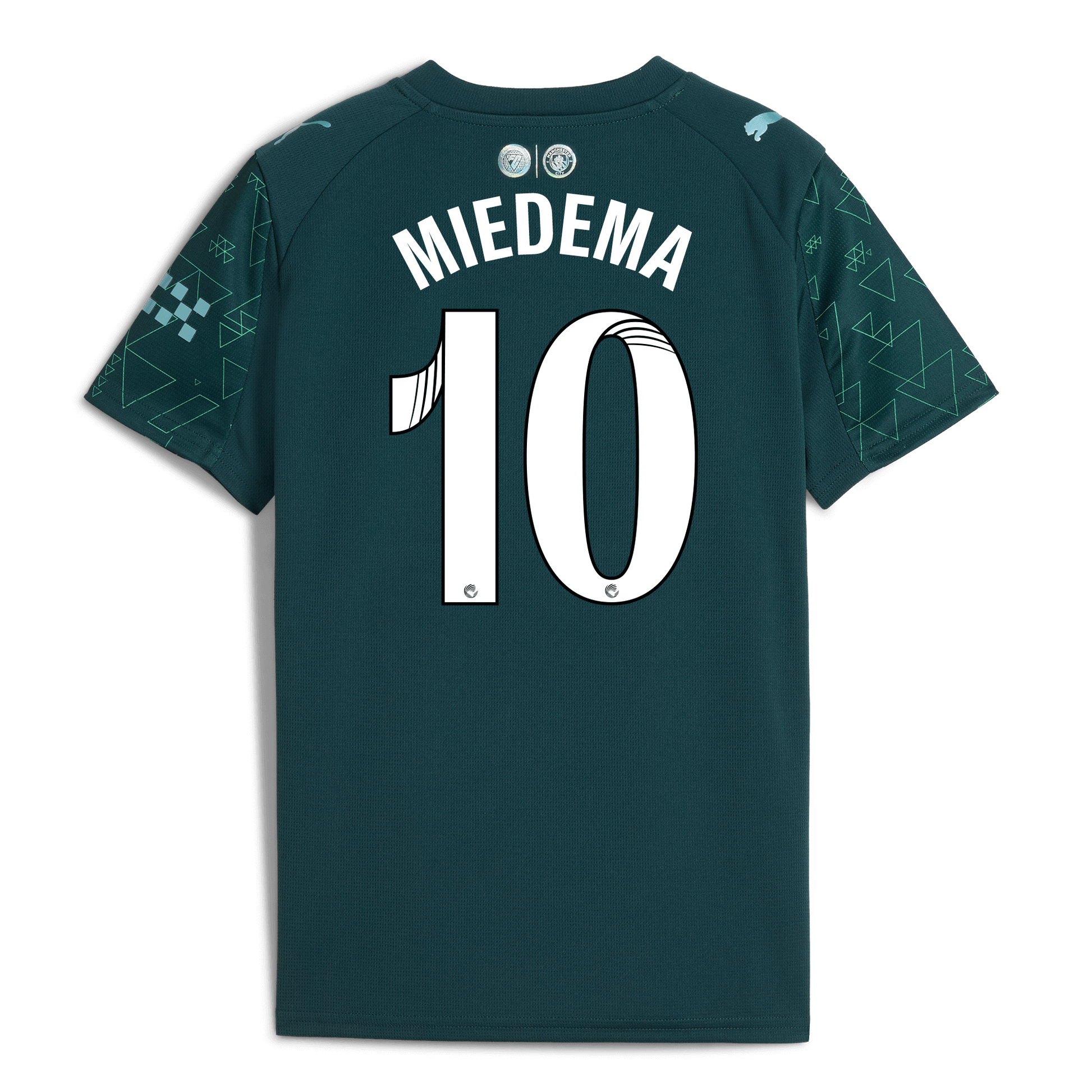 Kids' Manchester City EA SPORTS FC Jersey 2025/26 With MIEDEMA 10 Printing