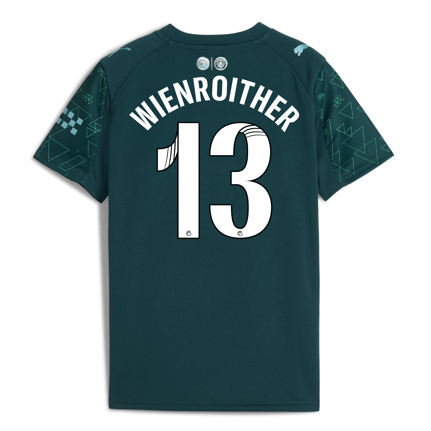 Kids' Manchester City EA SPORTS FC Jersey 2025/26 With WIENROITHER 13 Printing