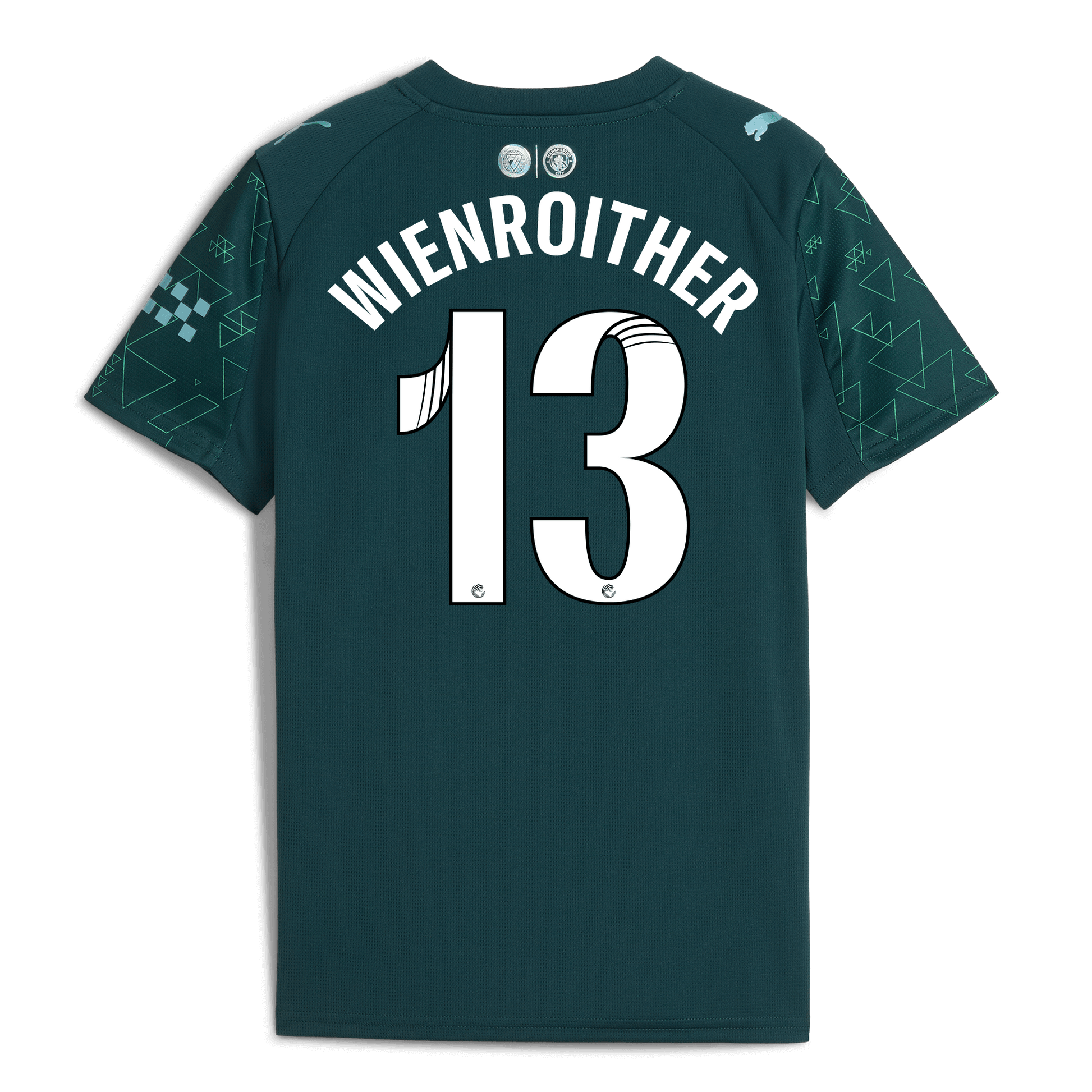 Kids' Manchester City EA SPORTS FC Jersey 2025/26 With WIENROITHER 13 Printing