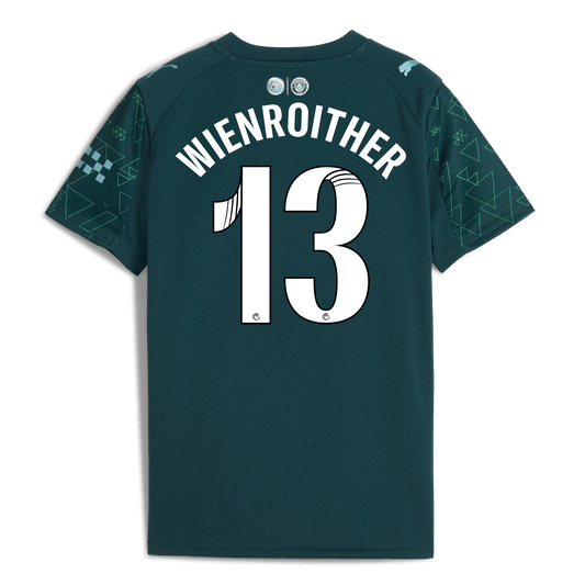 Kids' Manchester City EA SPORTS FC Jersey 2025/26 With WIENROITHER 13 Printing