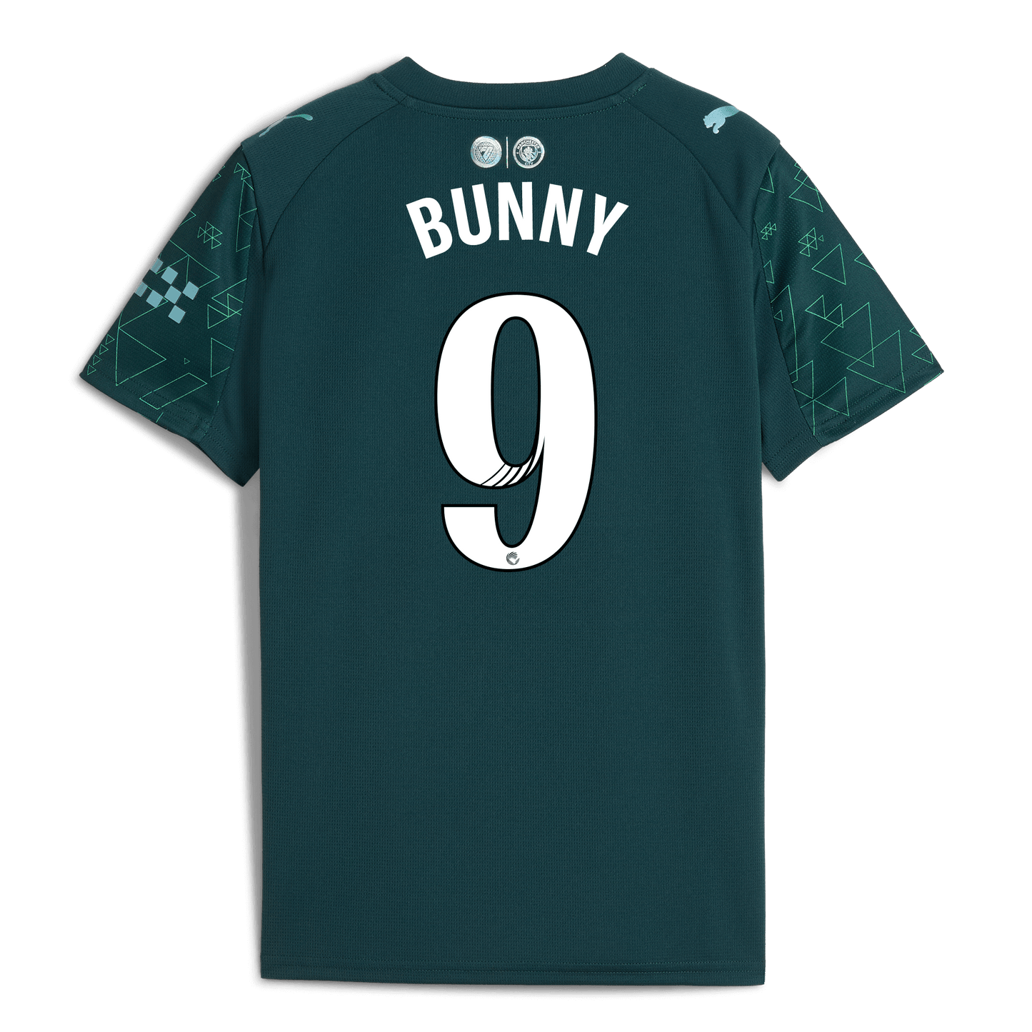 Kids' Manchester City EA SPORTS FC Jersey 2025/26 With BUNNY 9 Printing