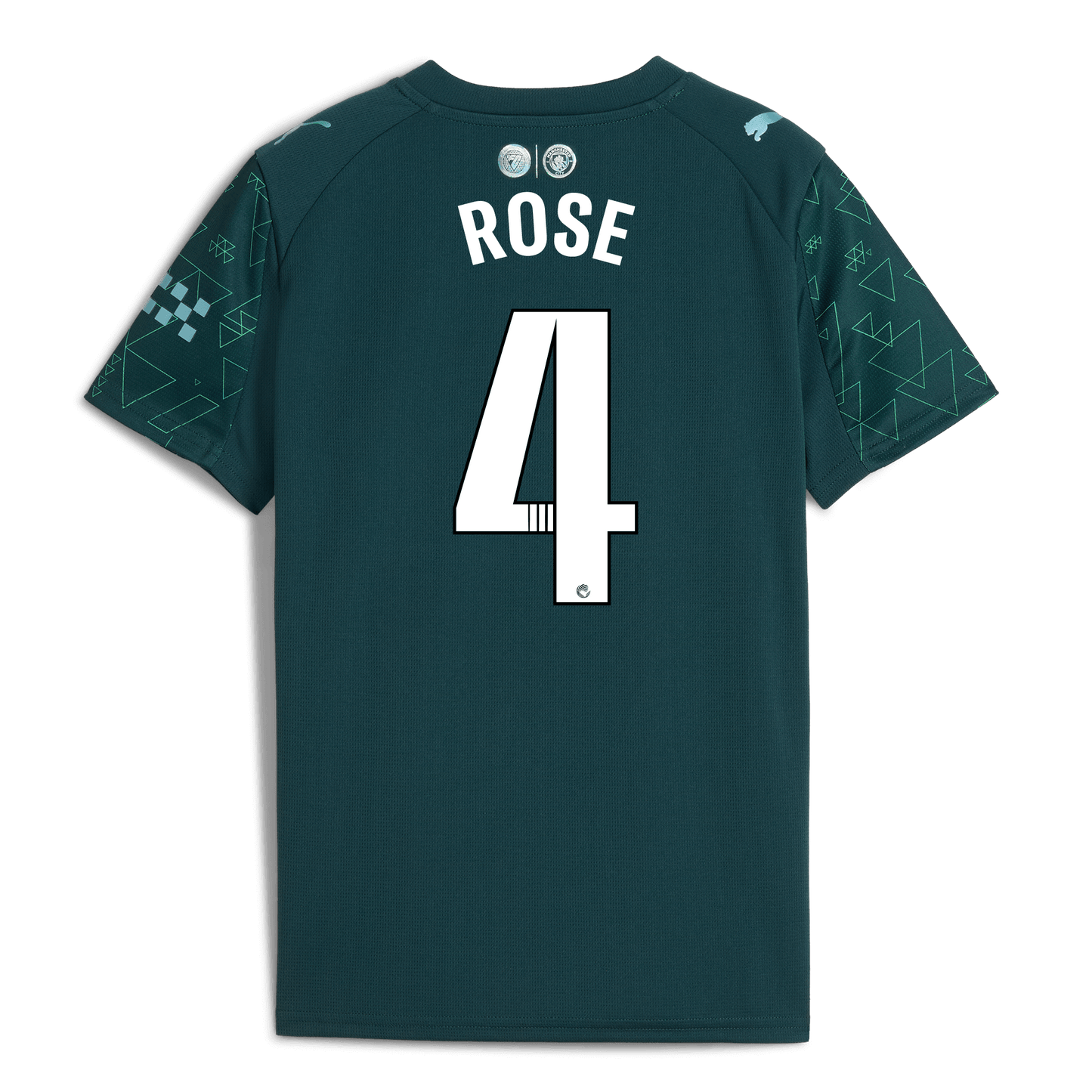 Kids' Manchester City EA SPORTS FC Jersey 2025/26 With ROSE 4 Printing
