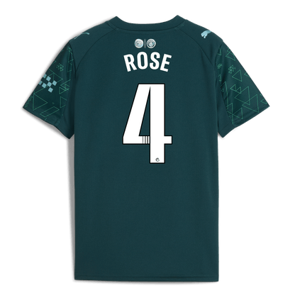 Kids' Manchester City EA SPORTS FC Jersey 2025/26 With ROSE 4 Printing