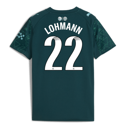 Kids' Manchester City EA SPORTS FC Jersey 2025/26 With LOHMANN 22 Printing