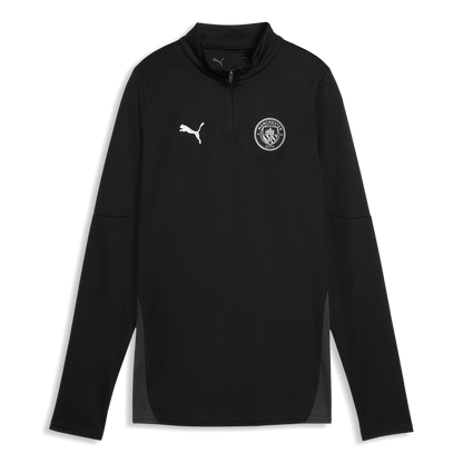 Women's Manchester City Training 1/4 Zip Top 2025/26 - black