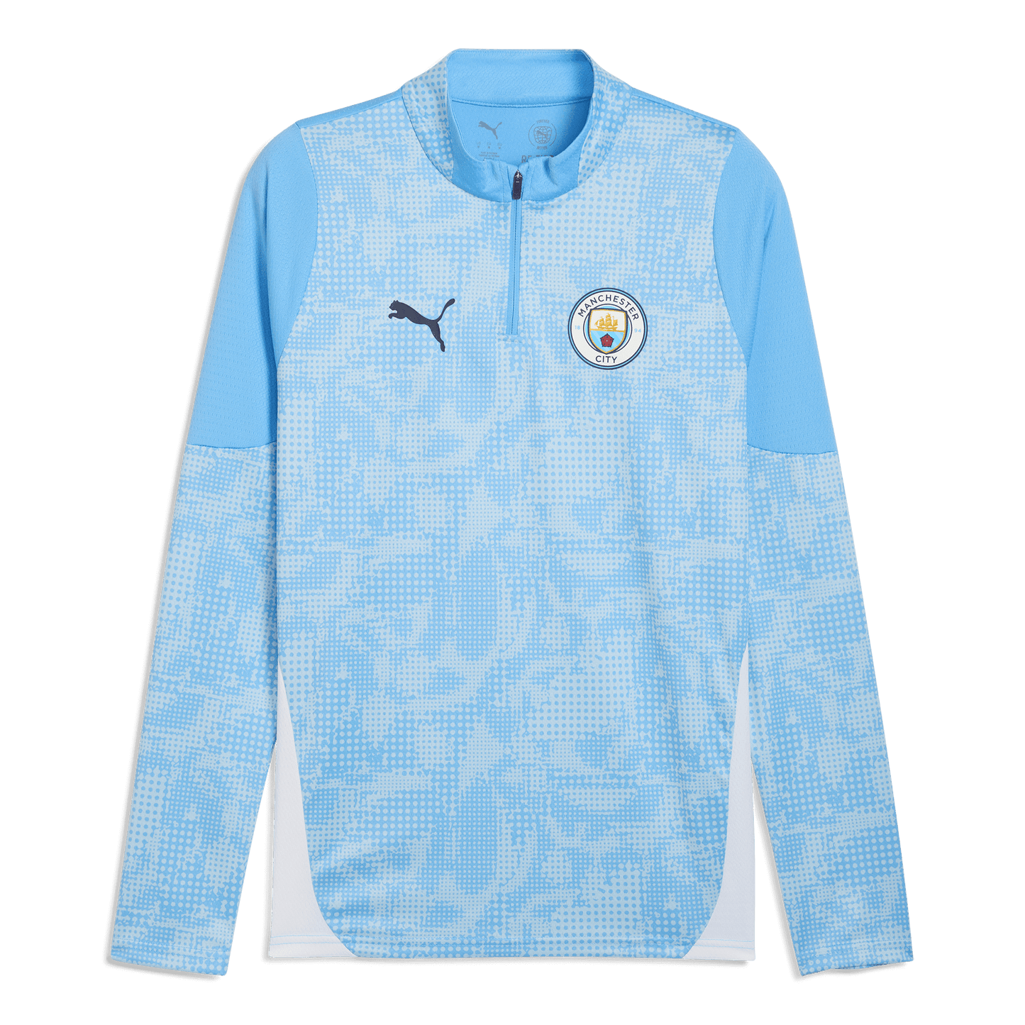 Kids' Manchester City Training 1/4 Zip Top 2025/26 - blue