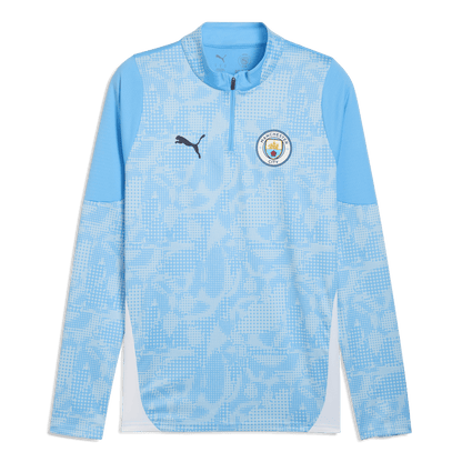 Kids' Manchester City Training 1/4 Zip Top 2025/26 - blue