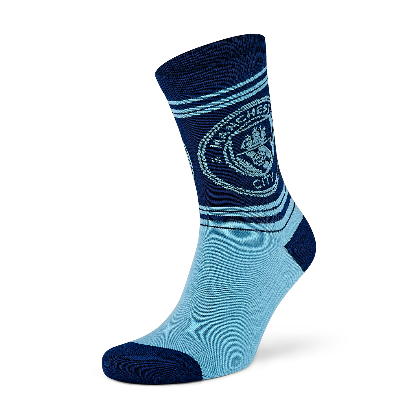Kids' Manchester City Football Pattern Socks 2 pack