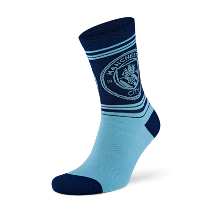 Kids' Manchester City Football Pattern Socks 2 pack