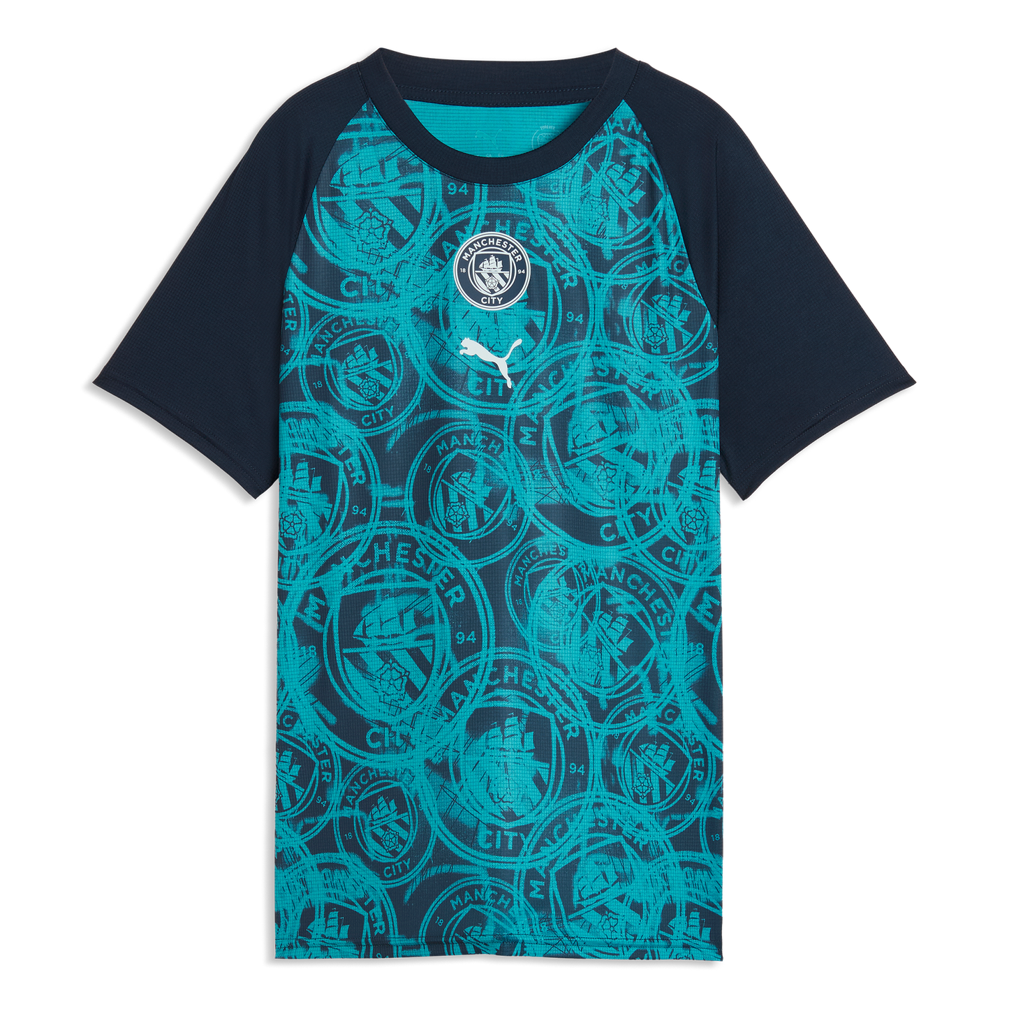 Women's Manchester City Pre-Match Jersey - Deep Navy-Tropical Blue