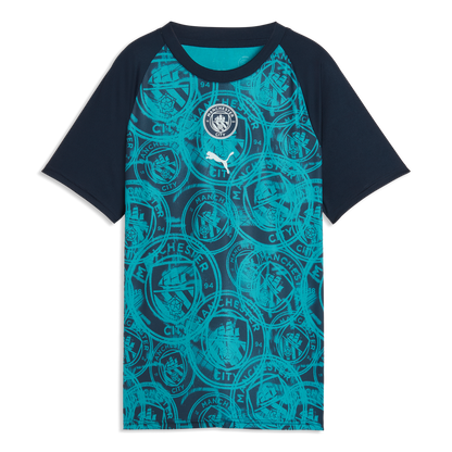 Women's Manchester City Pre-Match Jersey - Deep Navy-Tropical Blue