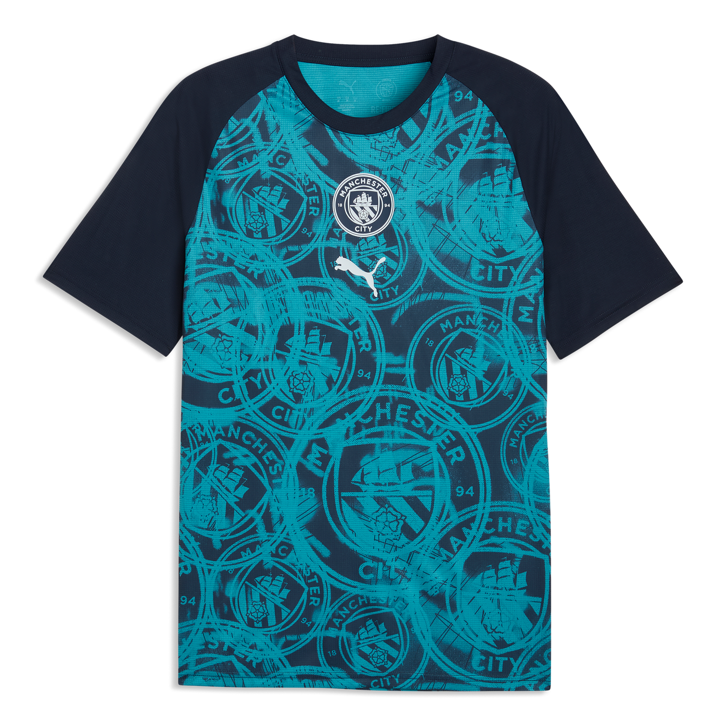 Manchester City Pre-Match Jersey - Deep Navy-Tropical Blue