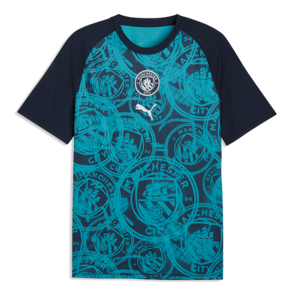 Manchester City Pre-Match Jersey - Deep Navy-Tropical Blue