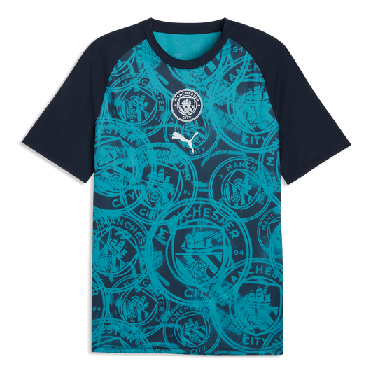 Manchester City Pre-Match Jersey - Deep Navy-Tropical Blue
