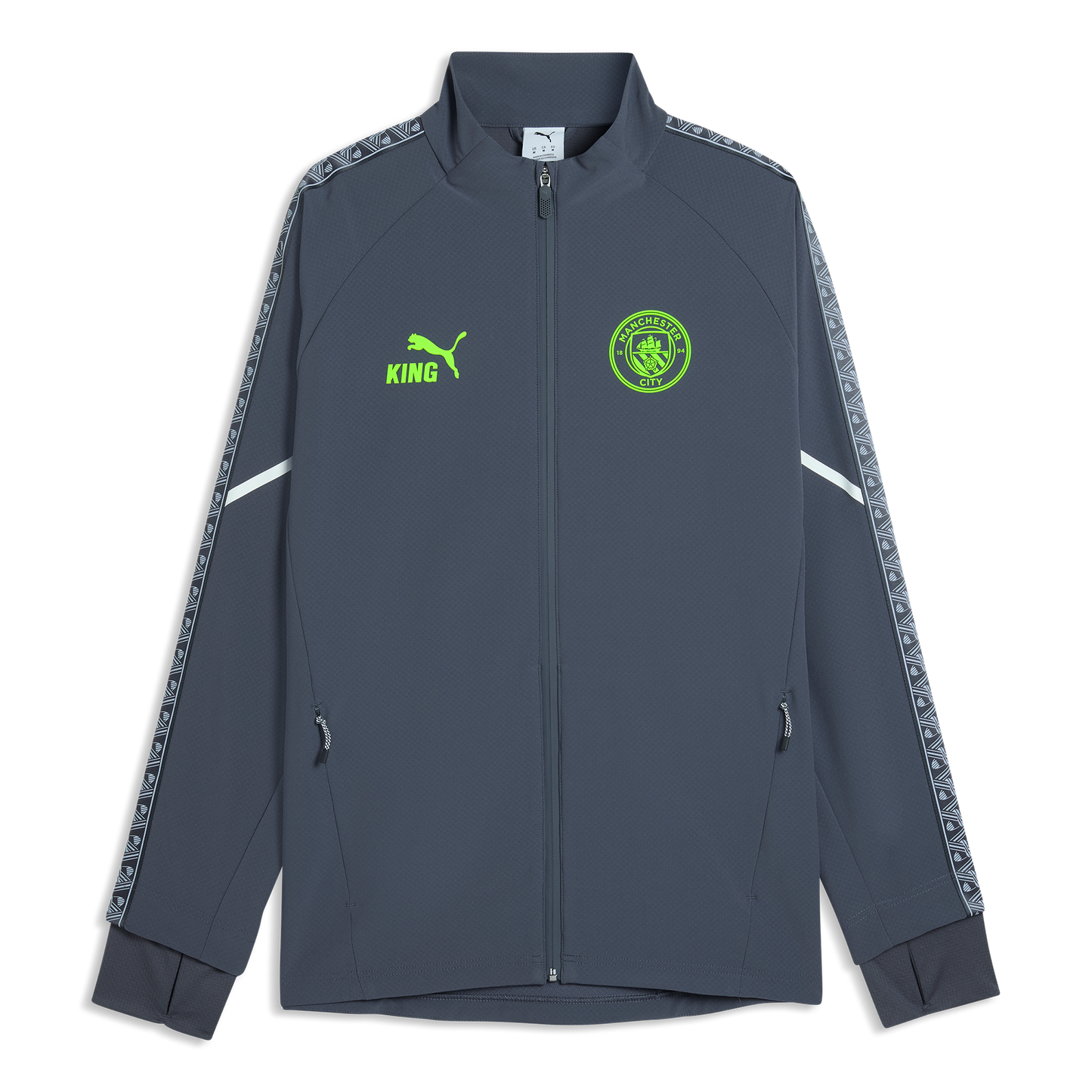 Manchester City Pre-Match Ultimate Anthem Jacket - Galactic Gray-Pro Green
